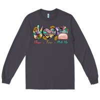 Smoke Peace Love Make Up Long Sleeve Tee - BundleAndBundleShop