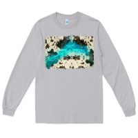 Moon Dust turquoise, cowhide backgraund Long Sleeve Tee - JahusDesignShop