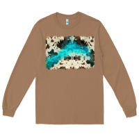 Toasted Coconut turquoise, cowhide backgraund Long Sleeve Tee - JahusDesignShop
