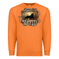 Carrot Keep it wild western bull Premium Sweatshirt - HowdyJamesFarm