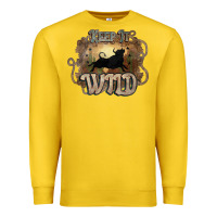 Lemon Keep it wild western bull Premium Sweatshirt - HowdyJamesFarm