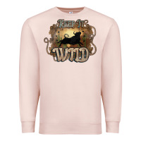 Pale Pink Keep it wild western bull Premium Sweatshirt - HowdyJamesFarm