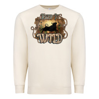 Sandshell Keep it wild western bull Premium Sweatshirt - HowdyJamesFarm