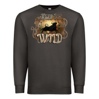 Smoke Keep it wild western bull Premium Sweatshirt - HowdyJamesFarm