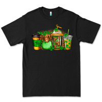Black longhaired cow st patricks coffee Premium Tee - Jasminsmagicworld