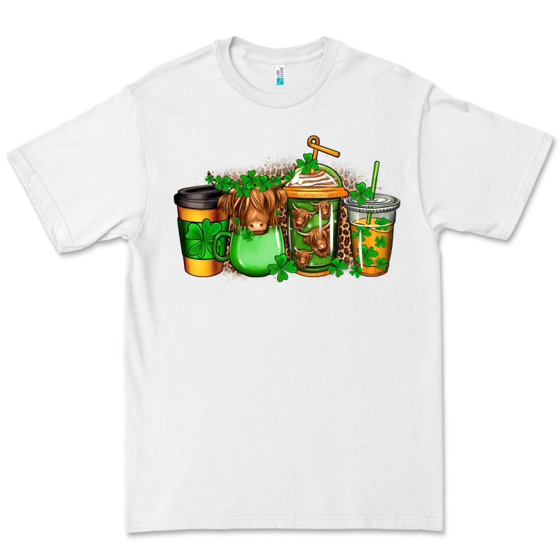 Longhaired Cow St Patricks Coffee Premium Tee by Jasminsmagicworld | Teevron