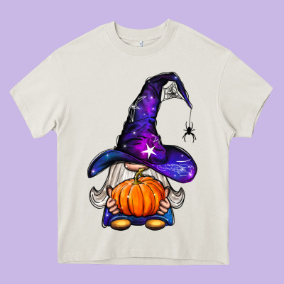 Witch Gnome With Pumpkin Heavy Core Tee Designed By Bundleandbundleshop