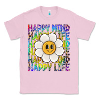 Bubblegum Pink happy mind happy life Classic Tee - NancyCooperArtShop