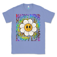 Colony Blue happy mind happy life Classic Tee - NancyCooperArtShop