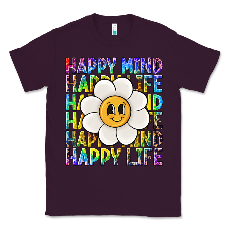 Happy Mind Happy Life Classic Tee by NancyCooperArtShop | Teevron