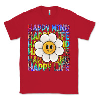 Red happy mind happy life Classic Tee - NancyCooperArtShop