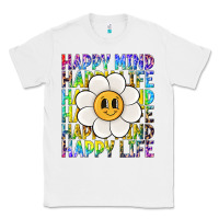 White happy mind happy life Classic Tee - NancyCooperArtShop