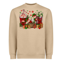 Mushroom Elf Coffee Cups Christmas Heavyweight Sweatshirt - BundleAndBundleShop