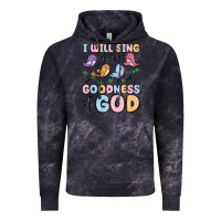 Cloud Black i will sing of the goodness of god Vintage Hoodie - MaliasSmallBusiness