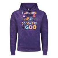 Cloud Purple i will sing of the goodness of god Vintage Hoodie - MaliasSmallBusiness