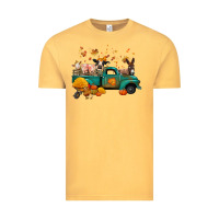Vintage Mustard fall farm animals truck nancy Vintage Tee - NancyCooperArtShop