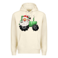 Sandshell santa tractor Premium Hoodie - CowGirlArtShop