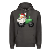 Smoke santa tractor Premium Hoodie - CowGirlArtShop