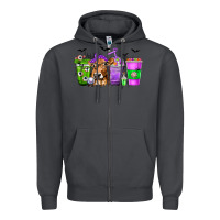 Smoke Coffee Cups with Cow and Halloween Zipper Hoodie - texasbilliewilder