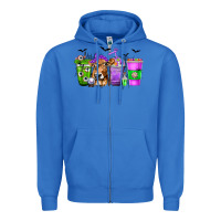 True Royal Coffee Cups with Cow and Halloween Zipper Hoodie - texasbilliewilder
