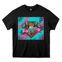 Black racing pink tumbler Heavy Core Tee - AdoDesignShop