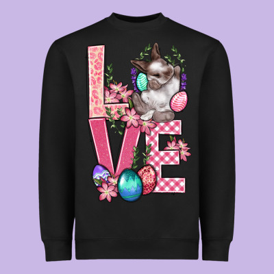 Love Easter Heavyweight Sweatshirt Designed By Bundleandbundleshop