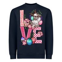 Navy Love Easter Heavyweight Sweatshirt - BundleAndBundleShop