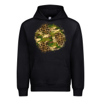 Black camouflage and leopard patch  2 Urban Hoodie - BundleAndBundleShop
