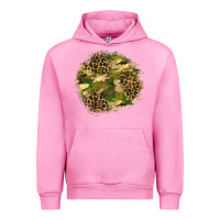 Fuchsia Pink camouflage and leopard patch  2 Urban Hoodie - BundleAndBundleShop