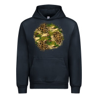 Navy camouflage and leopard patch  2 Urban Hoodie - BundleAndBundleShop