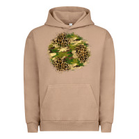 Pigment Burro camouflage and leopard patch  2 Urban Hoodie - BundleAndBundleShop