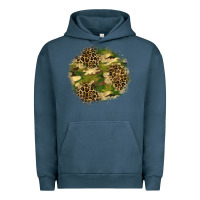 Pigment Midnight Navy camouflage and leopard patch  2 Urban Hoodie - BundleAndBundleShop