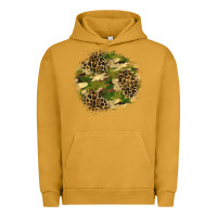 Pigment Peanut Butter camouflage and leopard patch  2 Urban Hoodie - BundleAndBundleShop