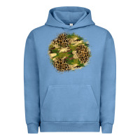 Pigment Pebble Blue camouflage and leopard patch  2 Urban Hoodie - BundleAndBundleShop