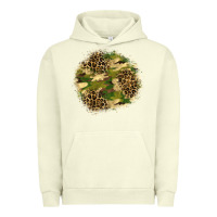 Pigment Pistachio camouflage and leopard patch  2 Urban Hoodie - BundleAndBundleShop