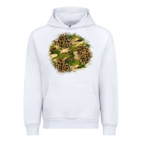 White camouflage and leopard patch  2 Urban Hoodie - BundleAndBundleShop