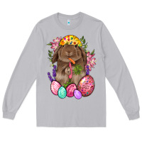 Moon Dust Rabbit And Carrot Easter Long Sleeve Tee - BundleAndBundleShop