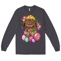 Smoke Rabbit And Carrot Easter Long Sleeve Tee - BundleAndBundleShop