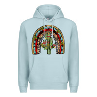 Blue Mist christmas cactus rainbow Premium Hoodie - JahusDesignShop
