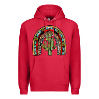 Cardinal christmas cactus rainbow Premium Hoodie - JahusDesignShop