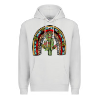 Dove Grey christmas cactus rainbow Premium Hoodie - JahusDesignShop