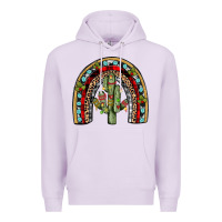 Lilac christmas cactus rainbow Premium Hoodie - JahusDesignShop
