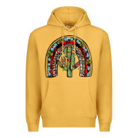 Mustard christmas cactus rainbow Premium Hoodie - JahusDesignShop