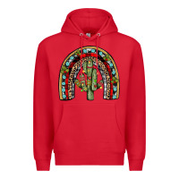 Red christmas cactus rainbow Premium Hoodie - JahusDesignShop