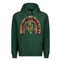 Sports Green christmas cactus rainbow Premium Hoodie - JahusDesignShop