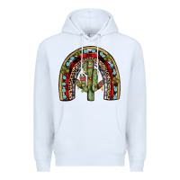 White christmas cactus rainbow Premium Hoodie - JahusDesignShop