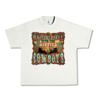 Pistachio raising hell with the hippies and the cowboys Urban Heavy Tee - NancyCooperArtShop