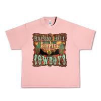 Raising Hell With The Hippies And The Cowboys Urban Heavy Tee | Teevron