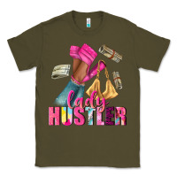 Army Green lady hustler afro high heels Classic Tee - NancyCooperArtShop