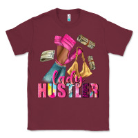 Burgundy lady hustler afro high heels Classic Tee - NancyCooperArtShop
